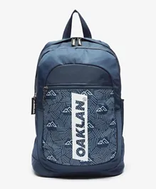 Oaklan by ShoeExpress Printed Backpack Navy - 15 Inches