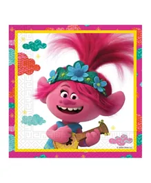 Procos Two-Ply Paper Napkins Trolls 2 World Tour - Pack of 20