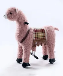 TobysToy Gidygo Ride-on Cycle Kids Operated Animal Riding Llama - Pink