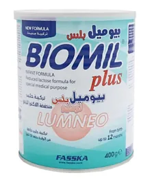 بيوميل - تركيبة حليب الأطفال بلس لومنيو - 400 جم