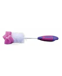 Nuby Sponge Tipped Bottle & Nipple Brush - Pink
