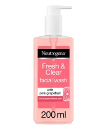 Neutrogena Fresh & Clear Facial Wash Pink Grapefruit & Vitamin C - 200ml
