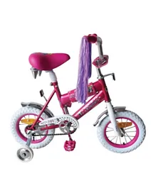 فاميلي سنتر - دراجة جيرلي  - مقاس 12 بوصة - وردي