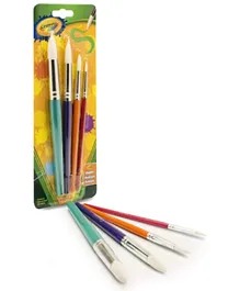 Crayola Round Brush Set Multicolor - Pack of 4
