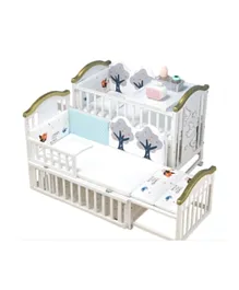 Dreeba - Multifunctional Baby Crib - White