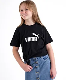 Puma Sustainable Clothing ESS+ Logo Silhouette Tee G - Black