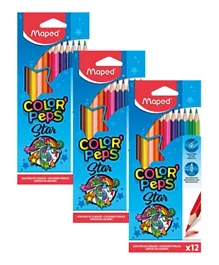 Maped Color Pencils Set Pack of 3 - 10 Pieces each