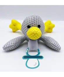 Babyworks Pacifier Holder Quack Duck - Grey