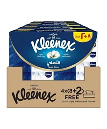 Kleenex - Original Facial Tissue, 2 PLY, 40 Tissue Boxes x 70 Sheets, Soft Tissue Paper with Cotton Care for Face & Hands