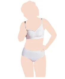 كاري ويل - حمالة صدر عضوية بدون درزات للحامل والمرضعة - لون أبيض