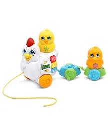 Leapfrog Learn And Roll Chickens Pull Along Toy - Multicolor