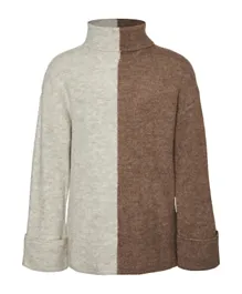 Vero Moda Girl Sweatshirt - Brown Off White