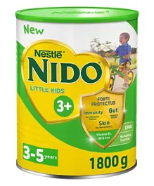 مسحوق حليب نيدو 3 بلس لنمو الصغار، لعمر 3-5 سنوات، علبة معدنية - 1800 غرام