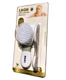 Luqu Comb and Brush Set - Grey