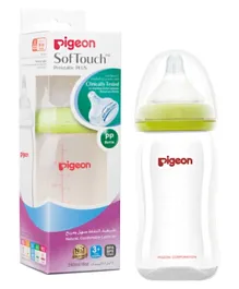 Pigeon Softouch Wide Neck Plastic Bottle - 240mL