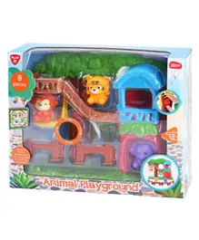 Playgo - Animal Playground -Battery Operated - 8 Pcs