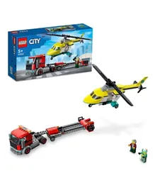 LEGO City Great Vehicles Rescue Helicopter Transport 60343 - 215 Pieces
