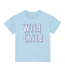 Cheekee Munkee Wild Child Graphic T-shirt - Blue