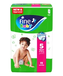 Fine Baby DoubleLock Technology Diapers Size 5 - 11 Pieces