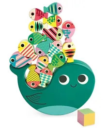 Vilac Wooden Whale Equilibrist Game - Green
