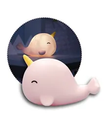 Reer Lumilu Sea Life Narwhal Night Light with Timer - Pink