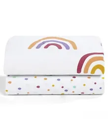 Snuz Crib Sheets Color Rainbow - Pack of 2