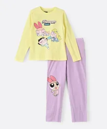 Warner Bros - Powerpuff Girls Pajama Set - Yellow & Purple
