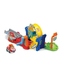 Vtech Toot-Toot Drivers Loop Track, 360 Degree Racing Set with SmartPoint Racer, Motor Skill Development Playset for Ages 1 Year+