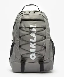Oaklan by ShoeExpress Logo Print Backpack Grey -