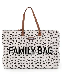حقيبة عائلية من قماش الكانفاس بطبعة جلد الفهد من تشايلد هوم