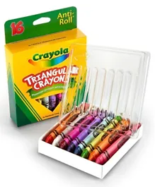 Crayola Triangular Crayons Multicolor - Pack of 16