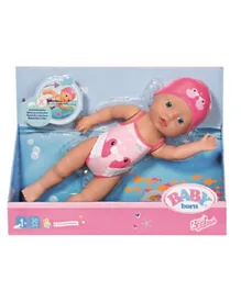 Baby Born My First Swim Girl Doll Pink - Height 30 cm