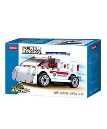 Power Bricks Ambulance Car (54 Pcs)