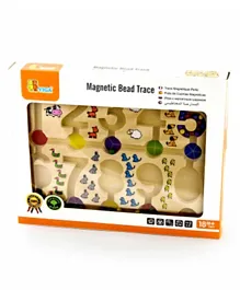 Viga Wooden Magnetic Bead Trace Number - Multicolor