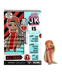 L.O.L. Surprise! JK M.C. Swag Mini Fashion Doll with 15 Surprises