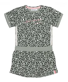 Dirkje Leopard Dress - Grey