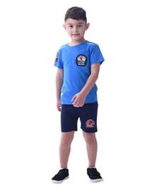 Victor and Jane -  Boys 2-Piece Set With Short Sleeve T-Shirt & Shorts - Navy