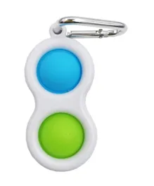 Power Joy Sensory Toy Dimple 2 Pop Key Chain - Multicolor