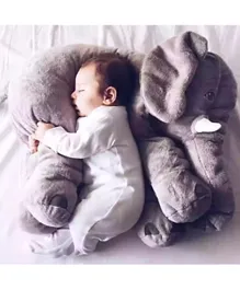 Eazy Kids Elephant Plush Pillow Medium Size -Grey