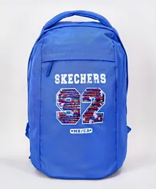 سكيتشرز - حقيبة ظهر مزينة بطبعة  - أزرق - مقاس 126 إنش