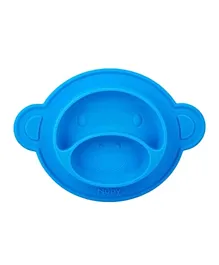 Nuby Miracle Suction Plate Monkey - Blue