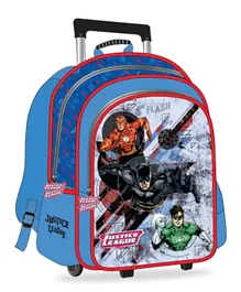 Justice League - Trolley Bag 2 Main Compartments and 2 Side Pockets - 16' inches