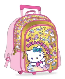 Hello Kitty - Trolley Bag 2 Main Compartments and 2 Side Pockets - 16' inches