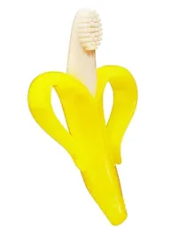 Eazy Kids Baby Banana Toothbrush and Teether - Yellow