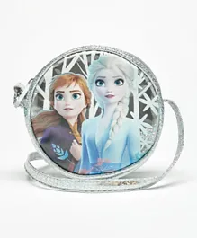 Disney Frozen Print Sling Bag with Adjustable Strap - Blue