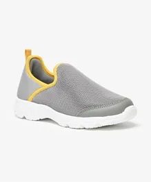 Oaklan by ShoeExpress Textured Slip On Walking Shoes - Grey