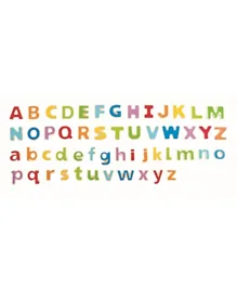 هايب - حروف ABC مغناطيسية خشبية  - 52 قطعة - متعددة الألوان