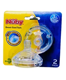 Nuby - Silicone Replacement Nipples - Pack of 2