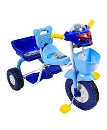 أملا بيبي - دراجة ثلاثية العجلات بمقعدين  - أزرق