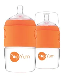 PopYum 5 oz Anti-Colic Formula Making / Mixing / Dispenser Baby Bottles - Pack of 2